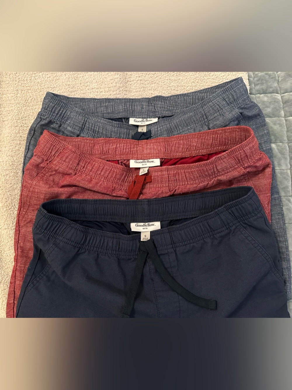 Goodfellow & Co Men’s 7" E-Waist Pull-On Shorts Bundle - 3 Pairs Size S - Picture 15 of 15